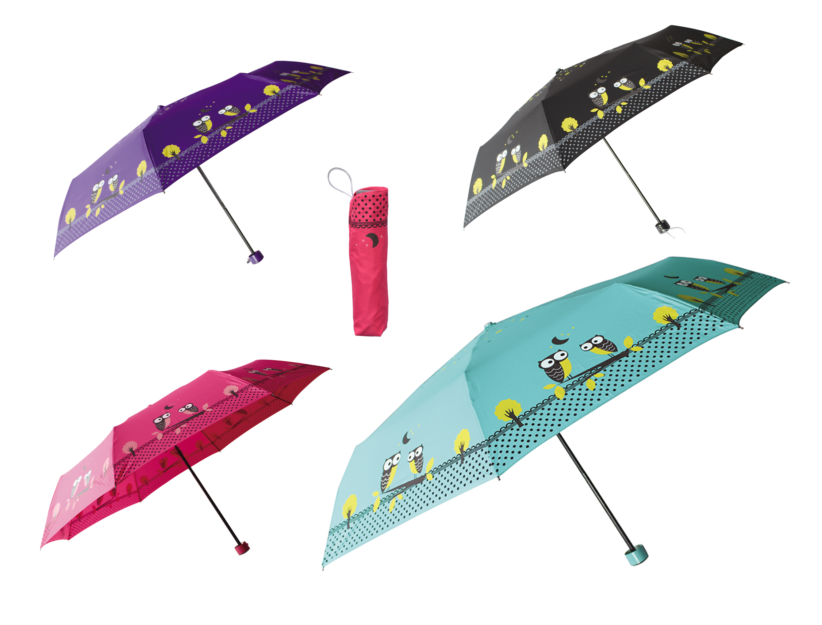 NA Flora Background Automatic Tri-fold Umbrella Outer Print One Size