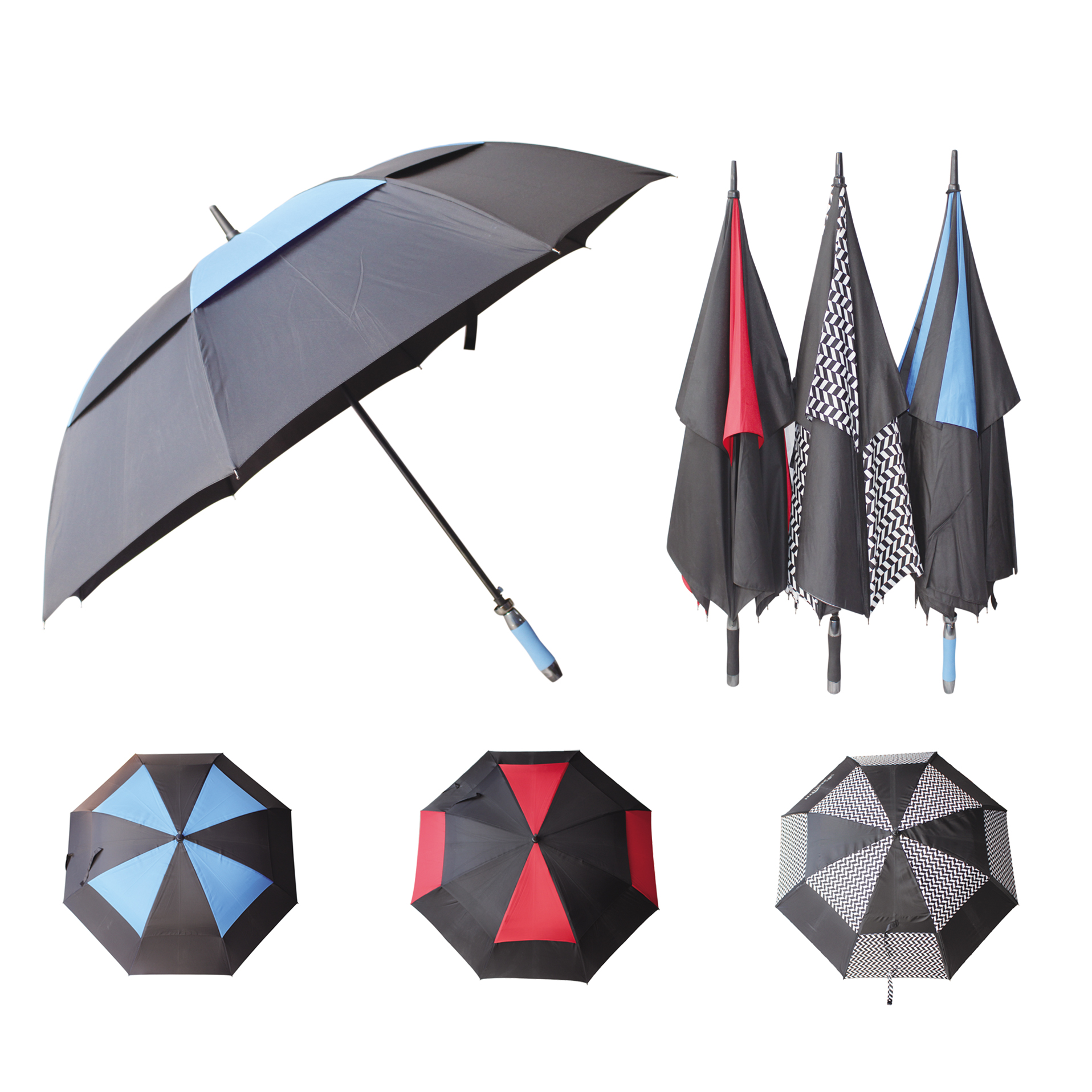 double layer proof golf umbrella